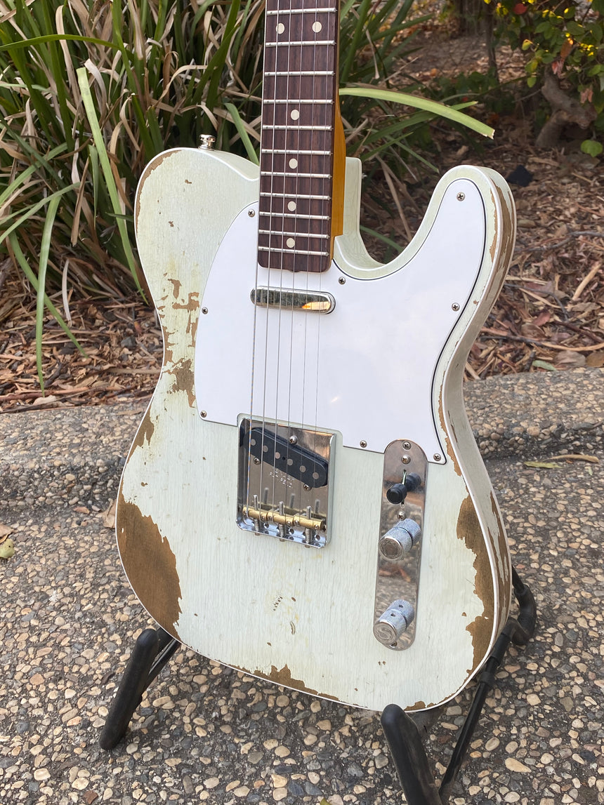 Sold - Fender Telecaster Custom 1960 Heavy Relic Oly White 2018 - SOLD