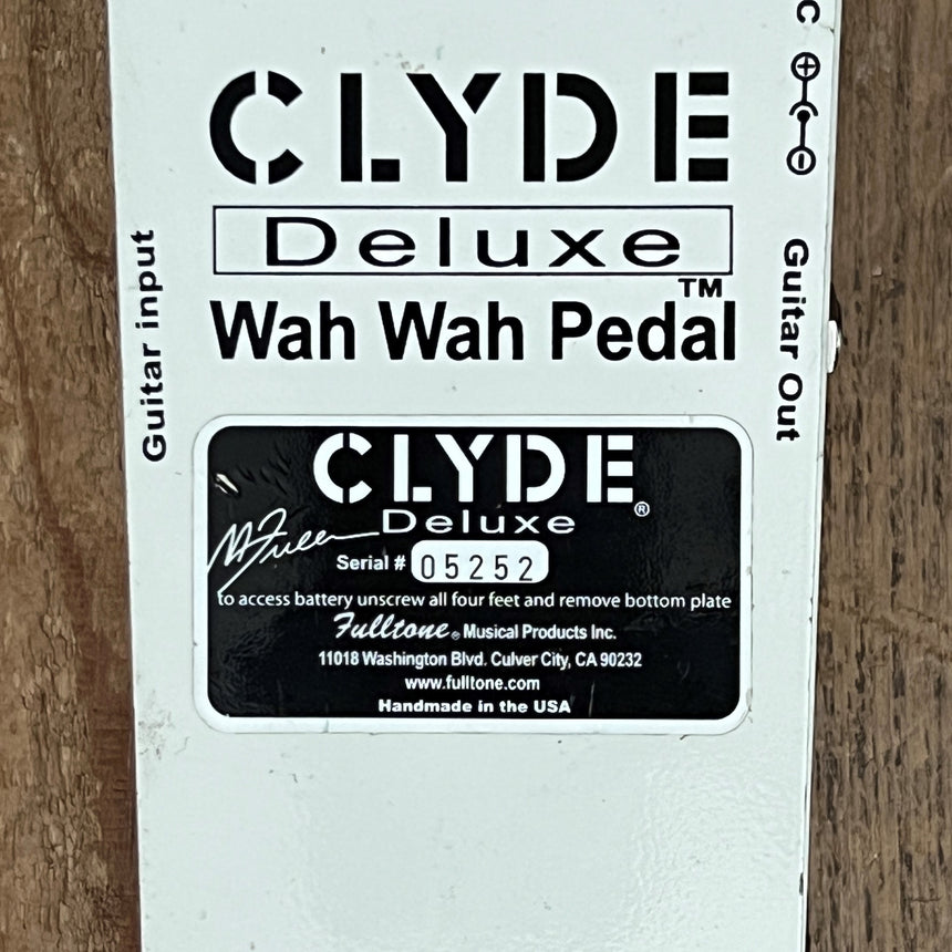 SOLD - Fulltone Clyde Deluxe Wah