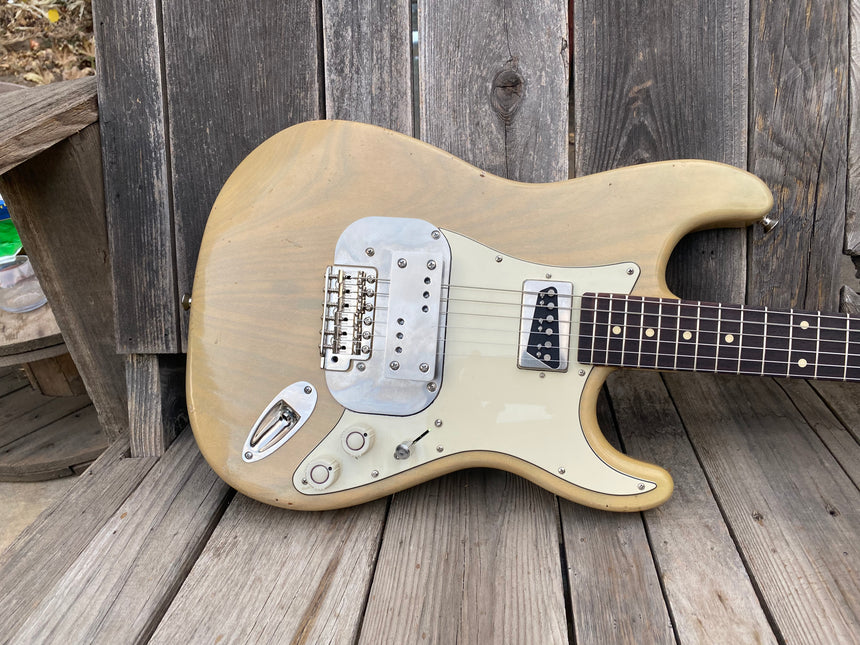 SOLD - Waterslide Coodercaster S-Style Roasted swamp ash with aged nitro finish 2020 - SOLD