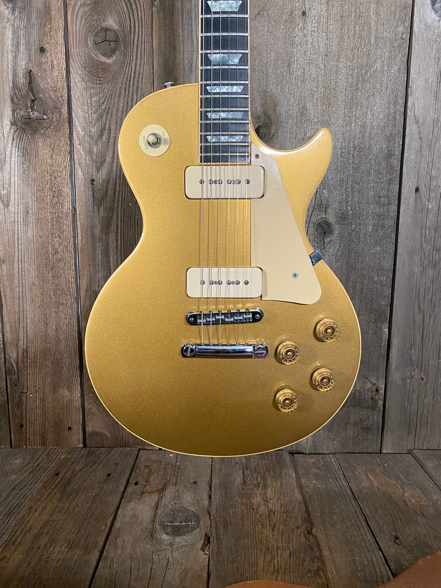 gå i stå bodsøvelser teleskop SOLD - Gibson Les Paul Deluxe Pro Goldtop 1979 – Mahar's Vintage Guitars