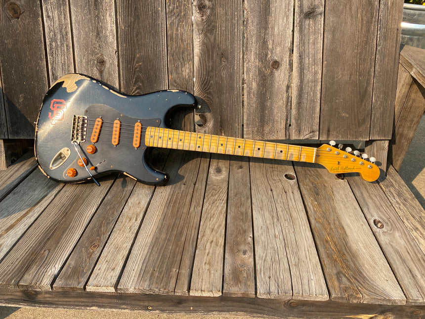 SOLD - Keith Holland Stratocaster San Francisco Giants Theme Custom Guitar 2015 - SOLD