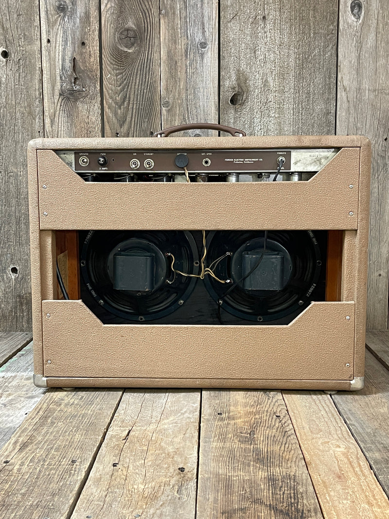 SOLD - Fender Super Amp 1961 Pre CBS Brown Tolex Oxblood Grille
