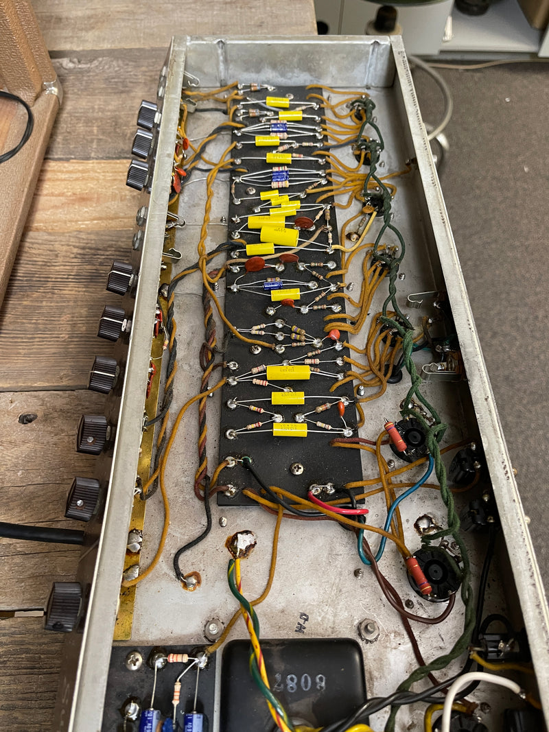 SOLD - Fender Super Amp 1961 Pre CBS Brown Tolex Oxblood Grille