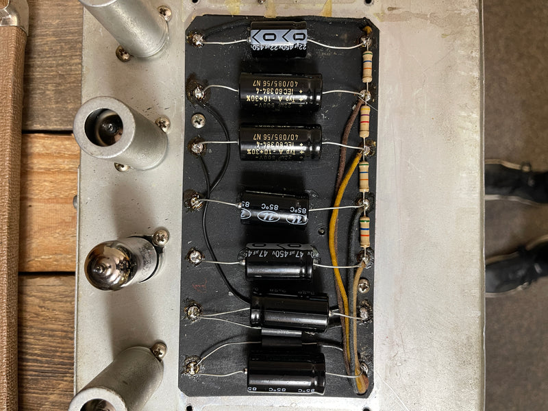 SOLD - Fender Super Amp 1961 Pre CBS Brown Tolex Oxblood Grille