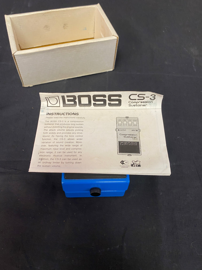 SOLD - Boss CS-3 Compressor Pedal Made in Japan 1980s