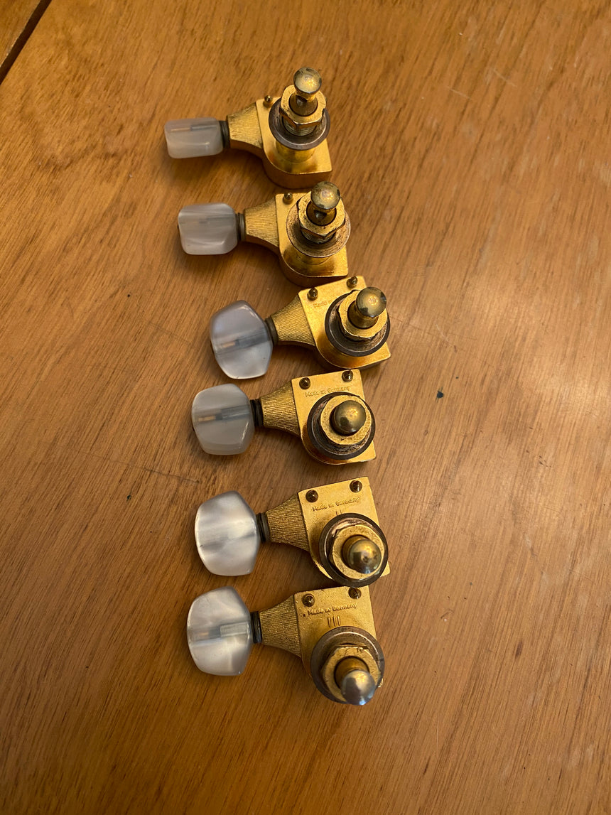 SOLD - Fender Schaller Elite Gold Tuning Machines Strat Tele Custom Shop