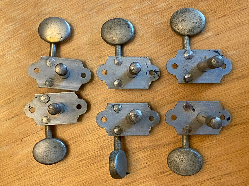 Waverly Nickel 3+3 individual tuners 1940's Gretsch, Martin etc