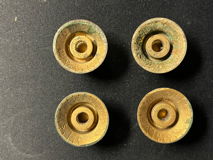 Gibson Reflector Knobs, gold 1950s 1960s
