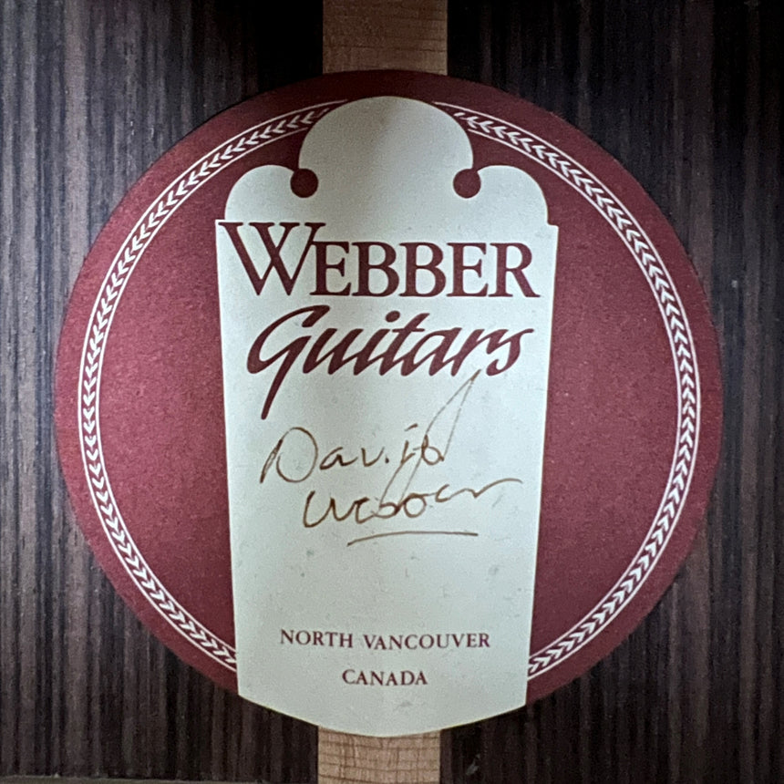 SOLD - Webber Guitars Roundbody Acoustic Guitar 1997