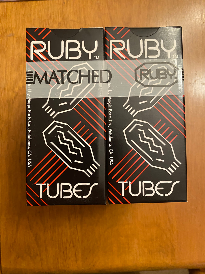 SOLD - Ruby Tubes JJ 6V6 Matched Qud Tubes NEW