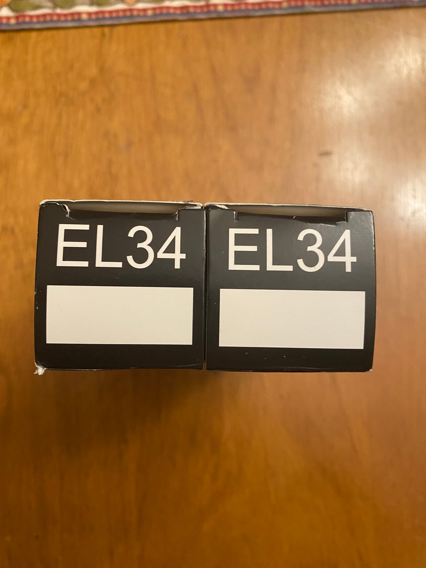 Electro Harmonix EL34 EH Matched Pair Tubes New