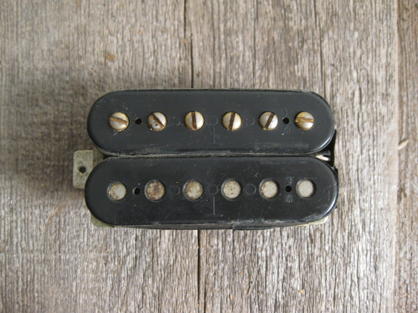 SOLD - Gibson Patent Sticker T Top Humbucker Gold Late 60's
