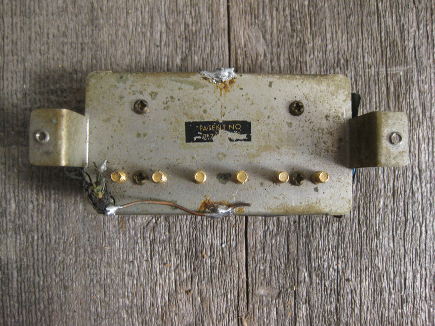 SOLD - Gibson Patent Sticker T Top Humbucker Gold Late 60's