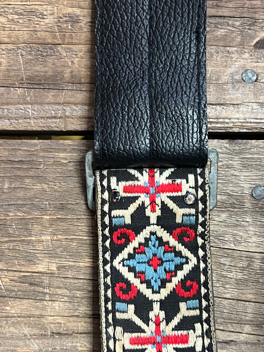 SOLD - Cordova vintage guitar strap Ace or Bobby Lee style woven