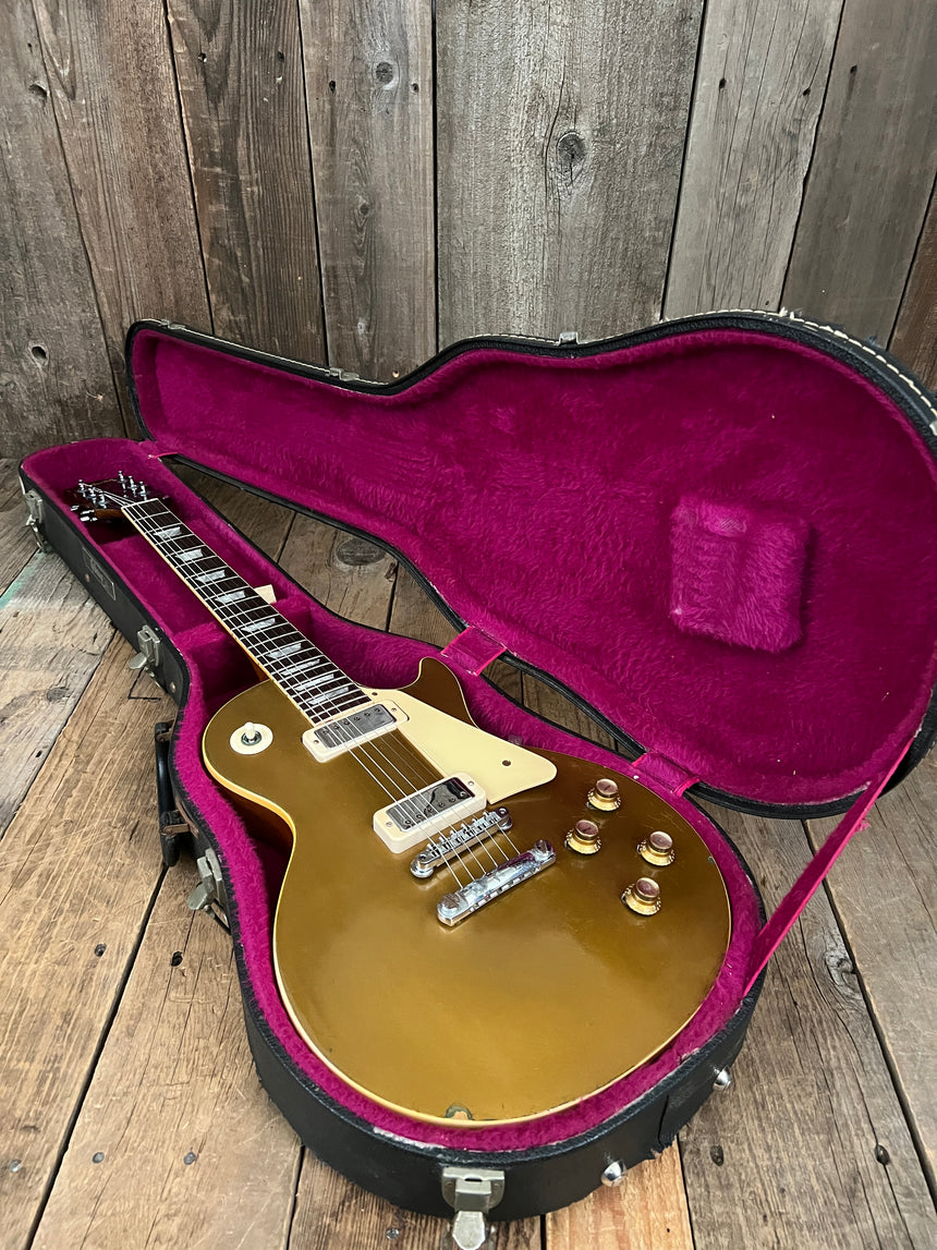 SOLD - Gibson Les Paul Deluxe Goldtop 1969 One Piece Body