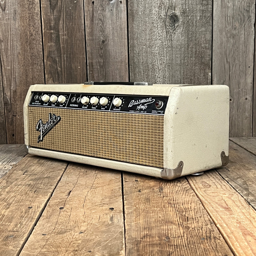 SOLD - Fender Bassman 6G6-B 1964 Blonde Black Panel Pre CBS