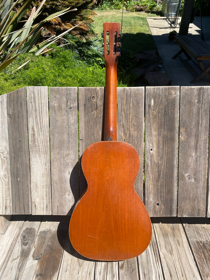 SOLD - Oscar Schmidt 1920s Koa Parlor Guitar converted from Hawaiian