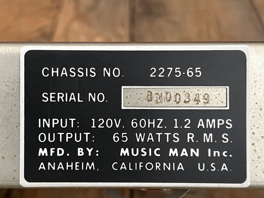 SOLD - Music Man 410 Sixty Five Guitar Amp 1974