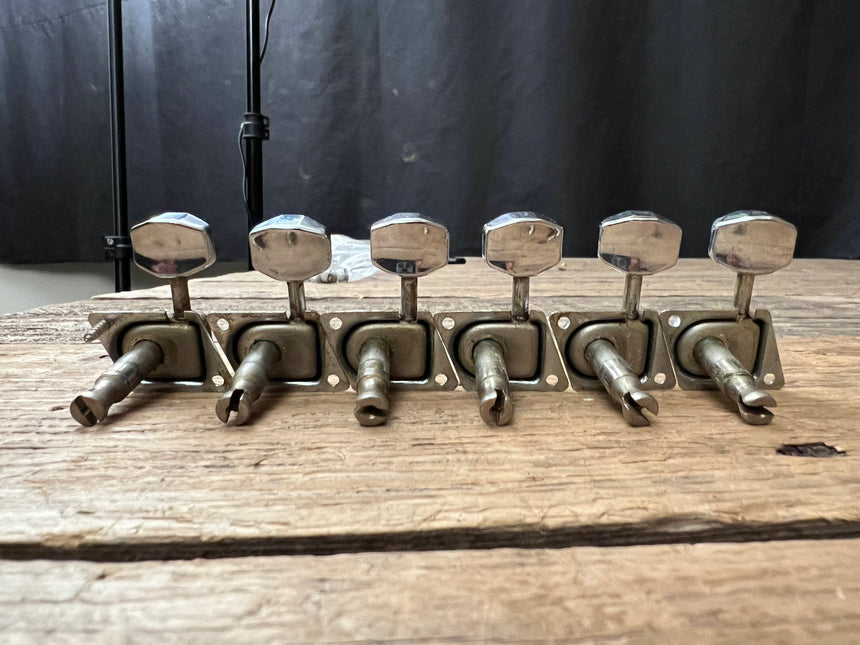 SOLD - Fender F Tuners 1968-1970s With Bushings & Screws Vintage Telecaster Stratocaster Parts
