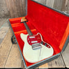 SOLD - Fender Mustang 1965 Olympic White with slab fretboard