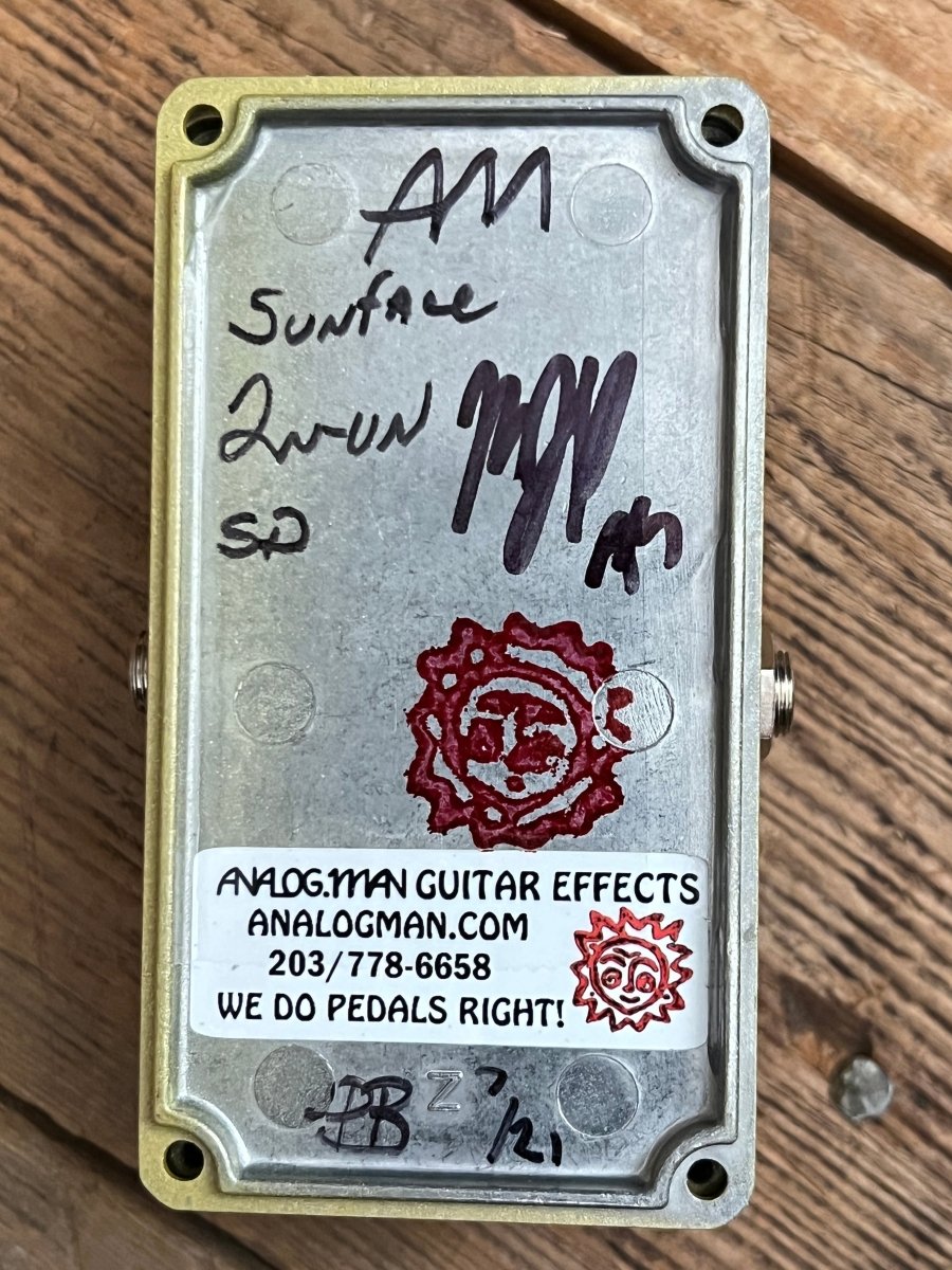 SOLD - Analogman Sun Face 2N Germanium Fuzz Guitar Effects Pedal - Mahar's Vintage Guitars