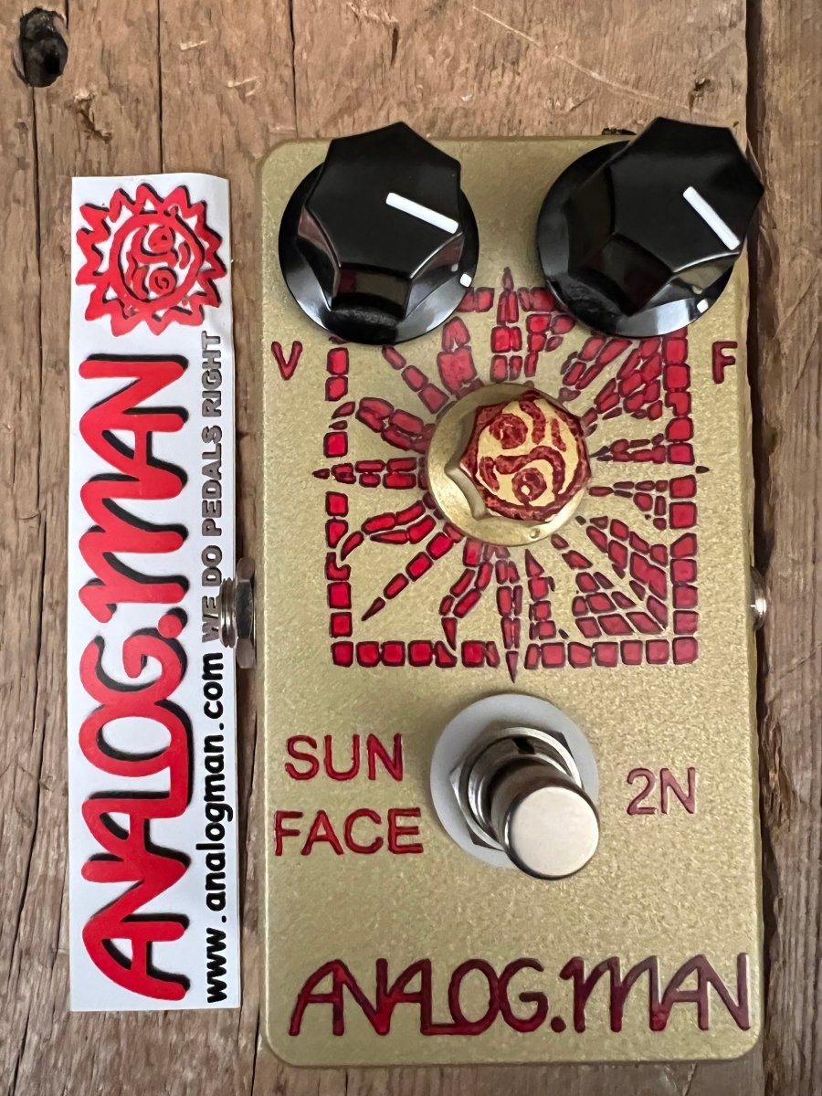 SOLD - Analogman Sun Face 2N Germanium Fuzz Guitar Effects Pedal - Mahar's Vintage Guitars