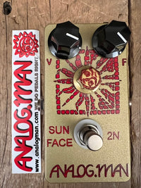 SOLD - Analogman Sun Face 2N Germanium Fuzz Guitar Effects Pedal - Mahar's Vintage Guitars
