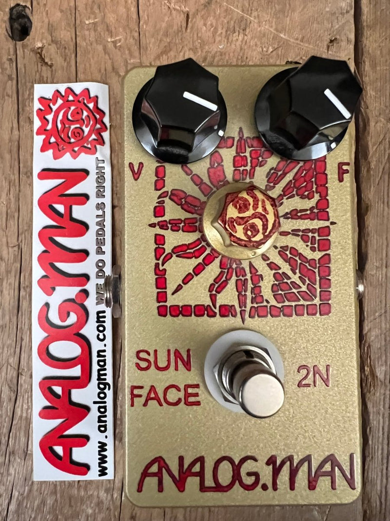 SOLD - Analogman Sun Face 2N Germanium Fuzz Guitar Effects Pedal - Mahar's Vintage Guitars