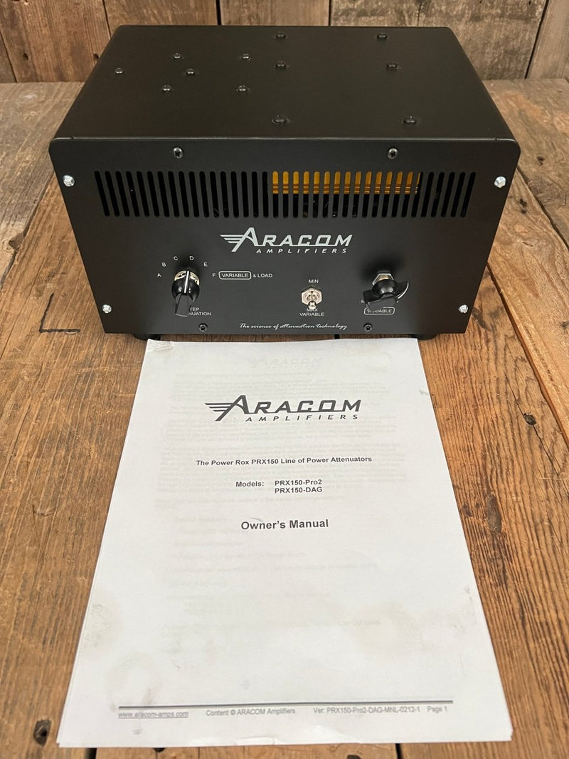 SOLD - Aracom Amplifiers PRX150 - DAG (Destroy All Guitars) Power Attenuator - Mahar's Vintage Guitars