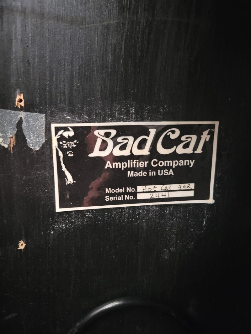 SOLD - Bad Cat Hot Cat 30R Sampson Era 2004 30 Watts with Reverb - Mahar's Vintage Guitars