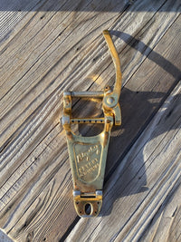 SOLD - Bigsby B - 7 Gold 1960s Ex Short LP Gibson Gretsch - Mahar's Vintage Guitars