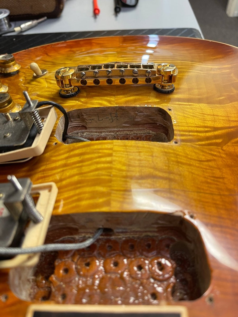 SOLD - Branzell Custom Double Cut Solid Body Electric Guitar 1980 - Mahar's Vintage Guitars