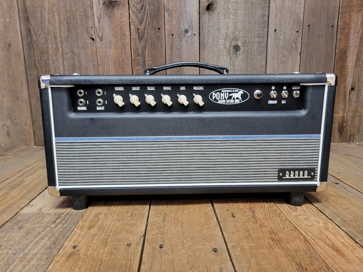 SOLD - Bruno Pony KT66 50 Watt Head Plexi JTM JMP British Voiced Guitar Amp - Mahar's Vintage Guitars