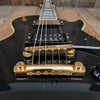 SOLD - Burny RLC 60 Les Paul Custom Black Beauty Split Diamond 1980s - Mahar's Vintage Guitars