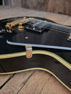 SOLD - Burny RLC 60 Les Paul Custom Black Beauty Split Diamond 1980s - Mahar's Vintage Guitars