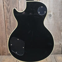 SOLD - Burny RLC 60 Les Paul Custom Black Beauty Split Diamond 1980s - Mahar's Vintage Guitars
