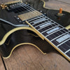SOLD - Burny RLC 60 Les Paul Custom Black Beauty Split Diamond 1980s - Mahar's Vintage Guitars