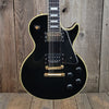 SOLD - Burny RLC 60 Les Paul Custom Black Beauty Split Diamond 1980s - Mahar's Vintage Guitars