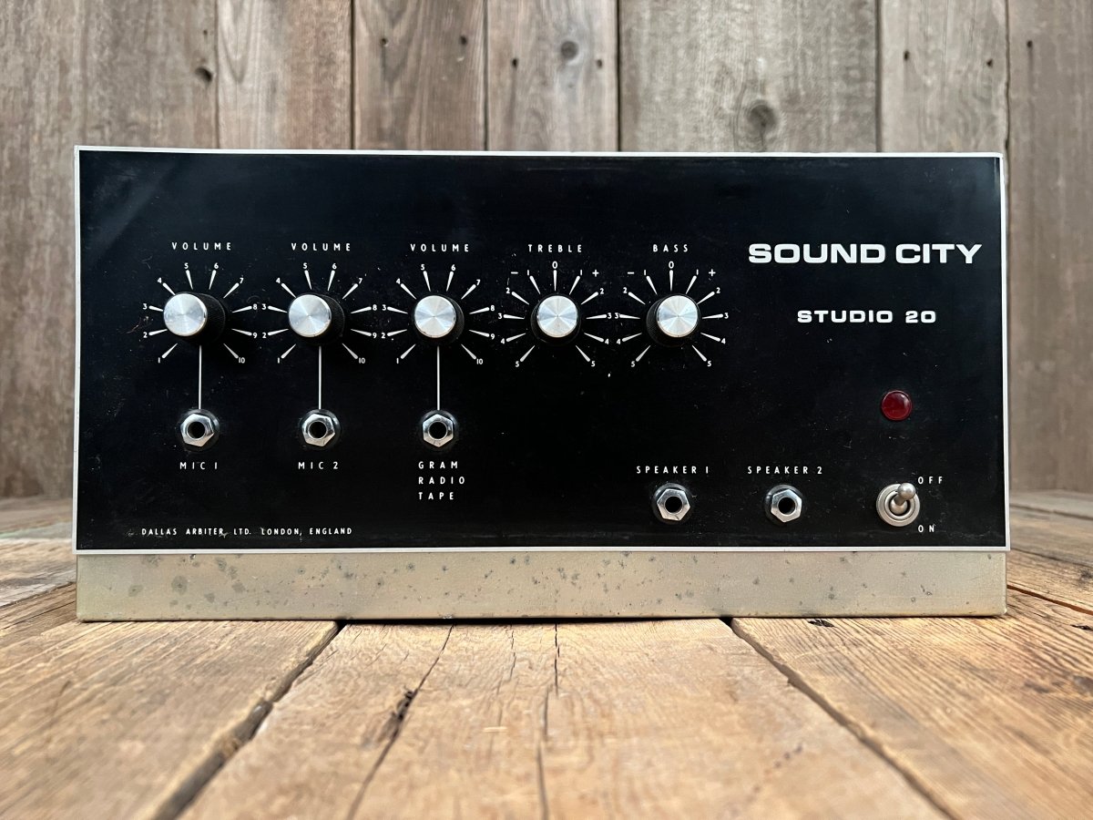 SOLD - Dallas Arbiter Sound City Studio 20 late 1960s - Mahar's Vintage Guitars