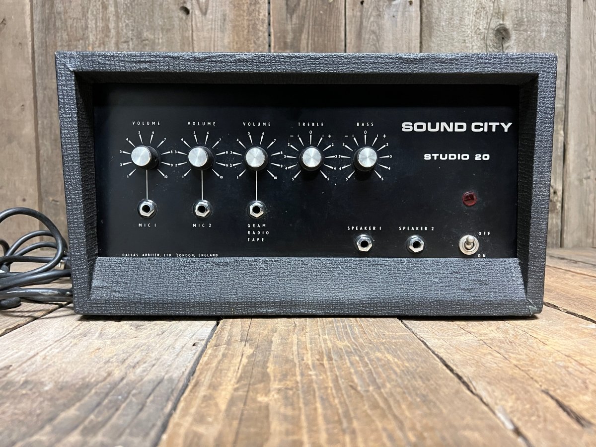 SOLD - Dallas Arbiter Sound City Studio 20 late 1960s - Mahar's Vintage Guitars