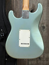 SOLD - Danocaster Double Cut 2021 Ice Blue Metallic - Mahar's Vintage Guitars