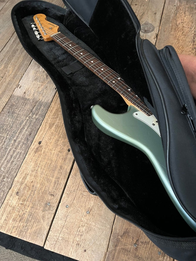SOLD - Danocaster Double Cut 2021 Ice Blue Metallic - Mahar's Vintage Guitars