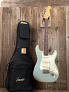 SOLD - Danocaster Double Cut 2021 Ice Blue Metallic - Mahar's Vintage Guitars