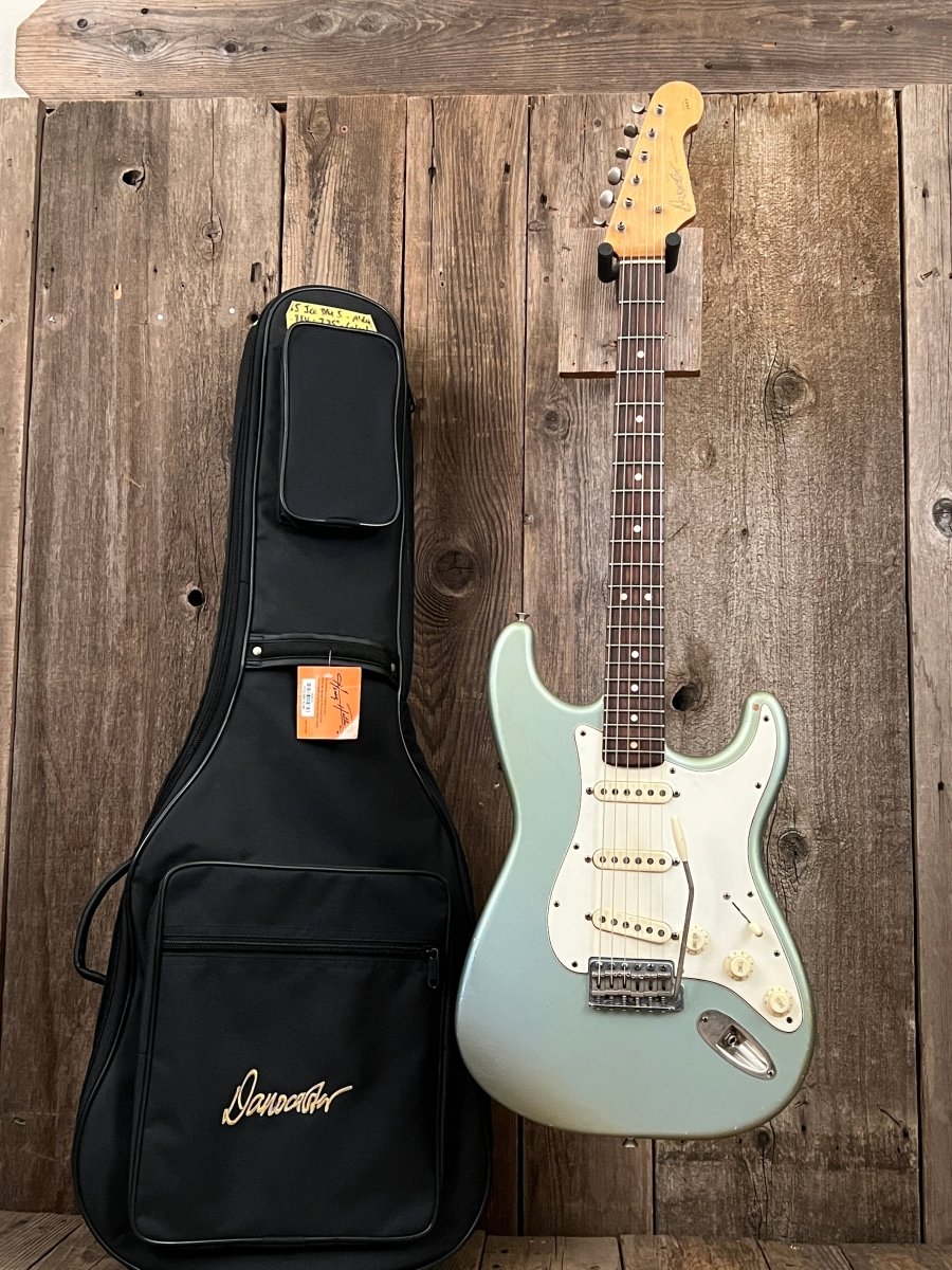 SOLD - Danocaster Double Cut 2021 Ice Blue Metallic - Mahar's Vintage Guitars