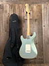 SOLD - Danocaster Double Cut 2021 Ice Blue Metallic - Mahar's Vintage Guitars