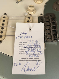 SOLD - Danocaster Double Cut 2021 Ice Blue Metallic - Mahar's Vintage Guitars