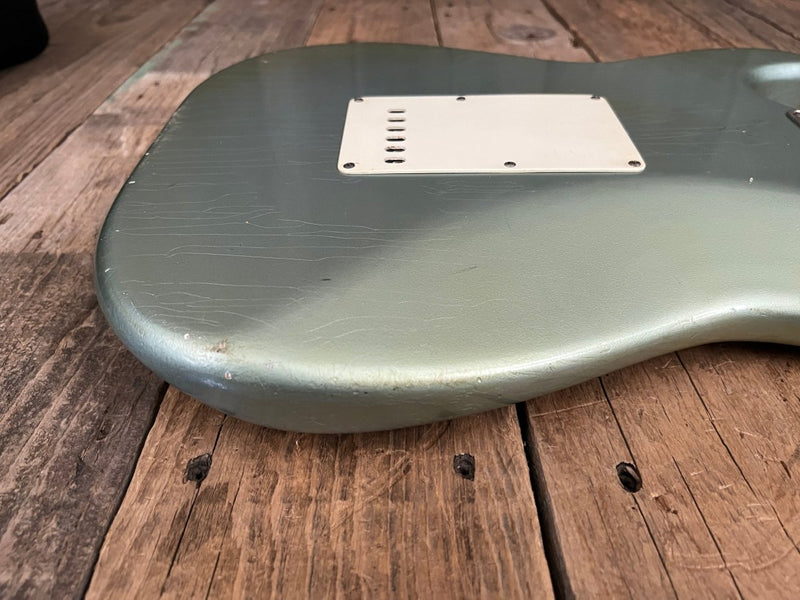 SOLD - Danocaster Double Cut 2021 Ice Blue Metallic - Mahar's Vintage Guitars