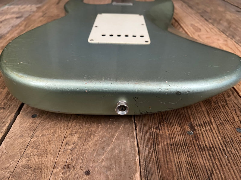 SOLD - Danocaster Double Cut 2021 Ice Blue Metallic - Mahar's Vintage Guitars