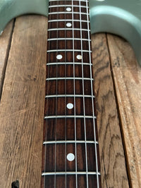 SOLD - Danocaster Double Cut 2021 Ice Blue Metallic - Mahar's Vintage Guitars
