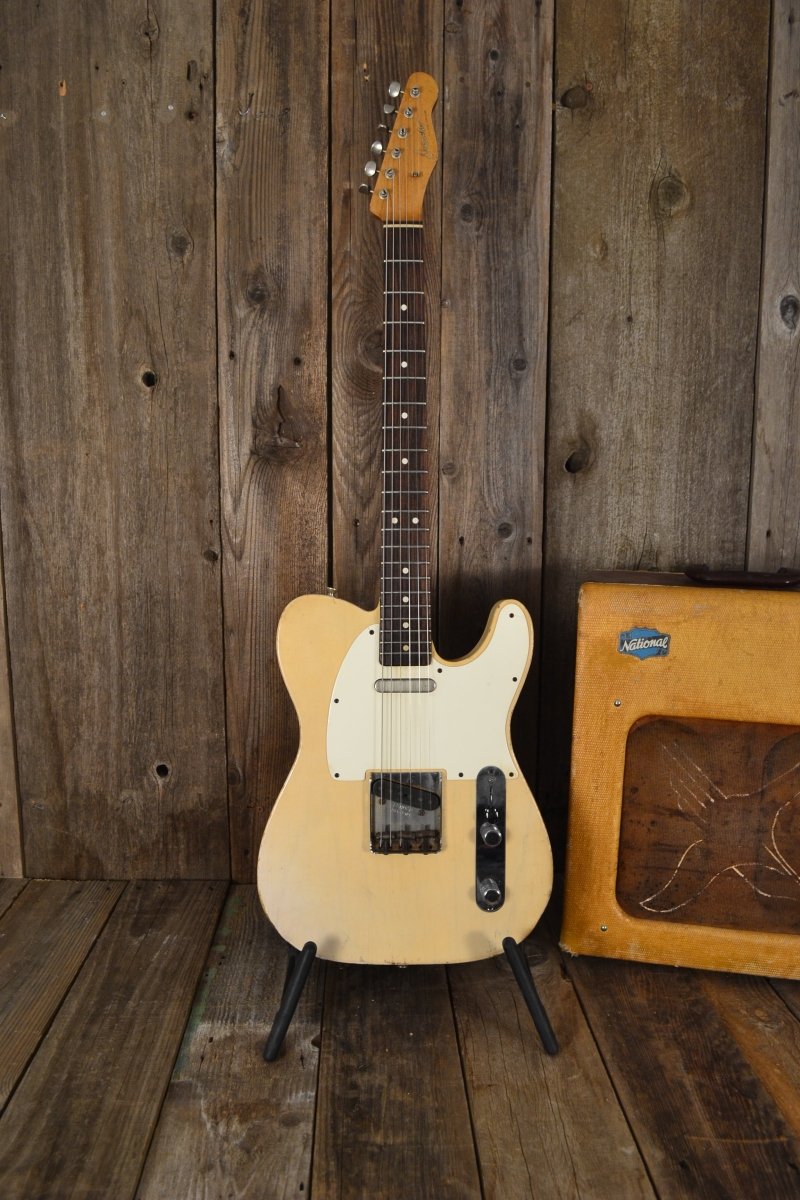 SOLD - Danocaster Single Cut White Guard Rosewood Fretboard 2014 6lb 5oz - Mahar's Vintage Guitars